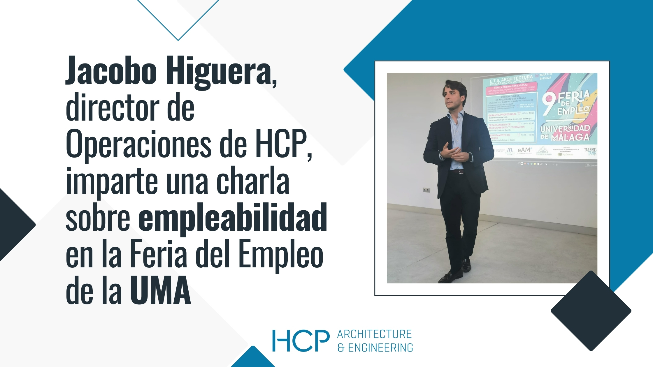 HCP acude a la Feria del Empleo de la Universidad de Málaga para hablar sobre empleabilidad
